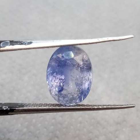 4.95ct violet blue oval shape Ceylon sapphire 