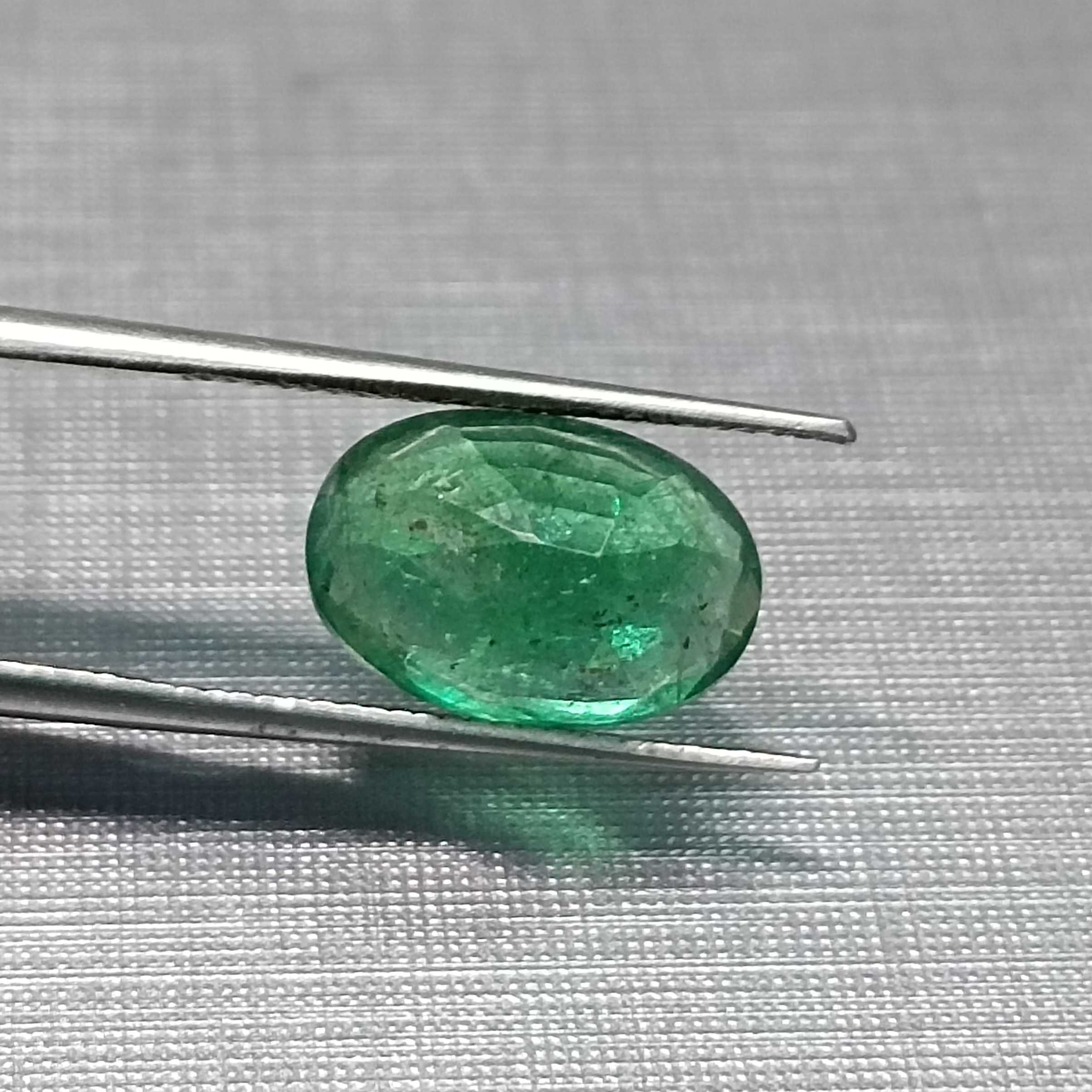 3.25ct Oval Cut Medium Green Shade Emerald