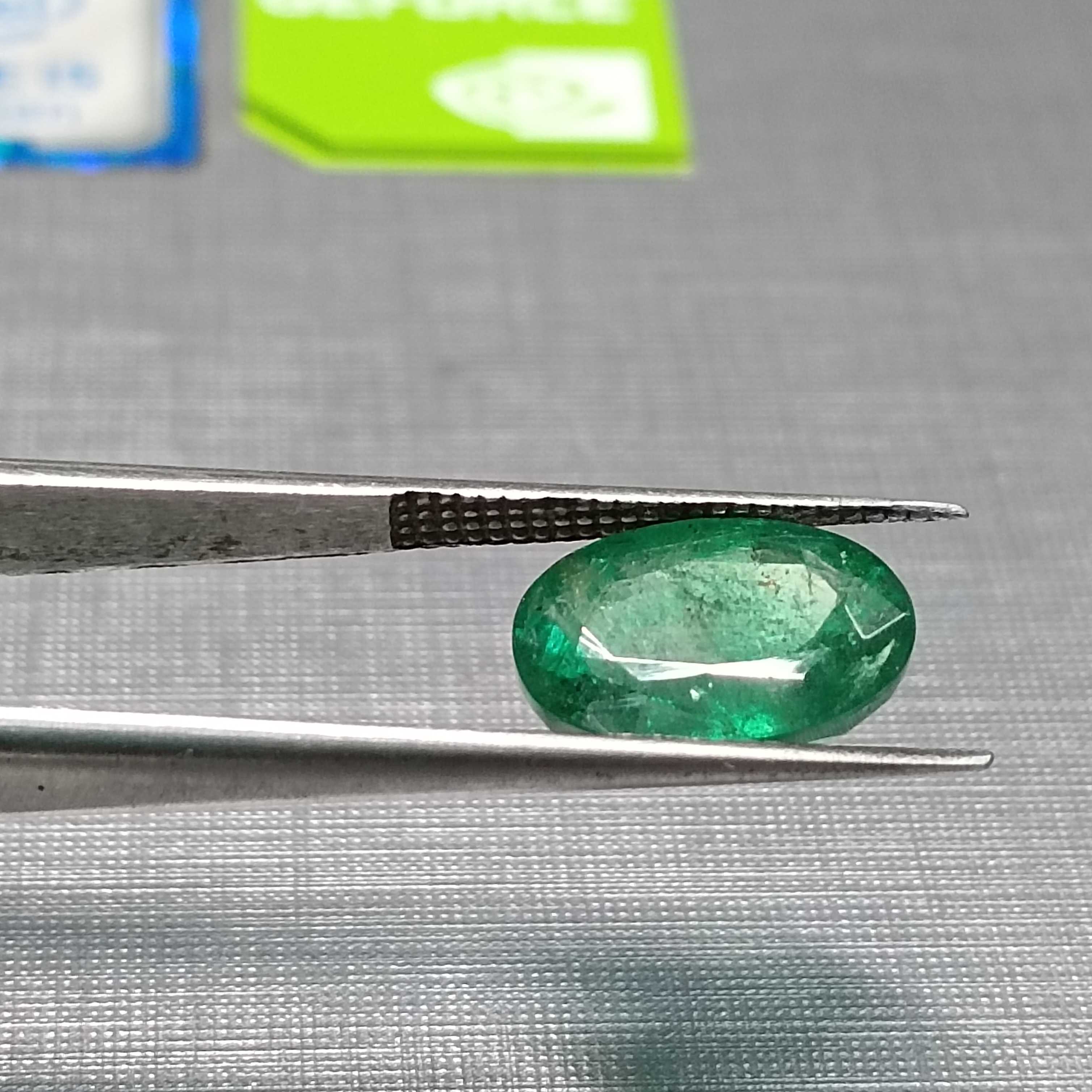 3.25ct Oval Cut Medium Green Shade Emerald