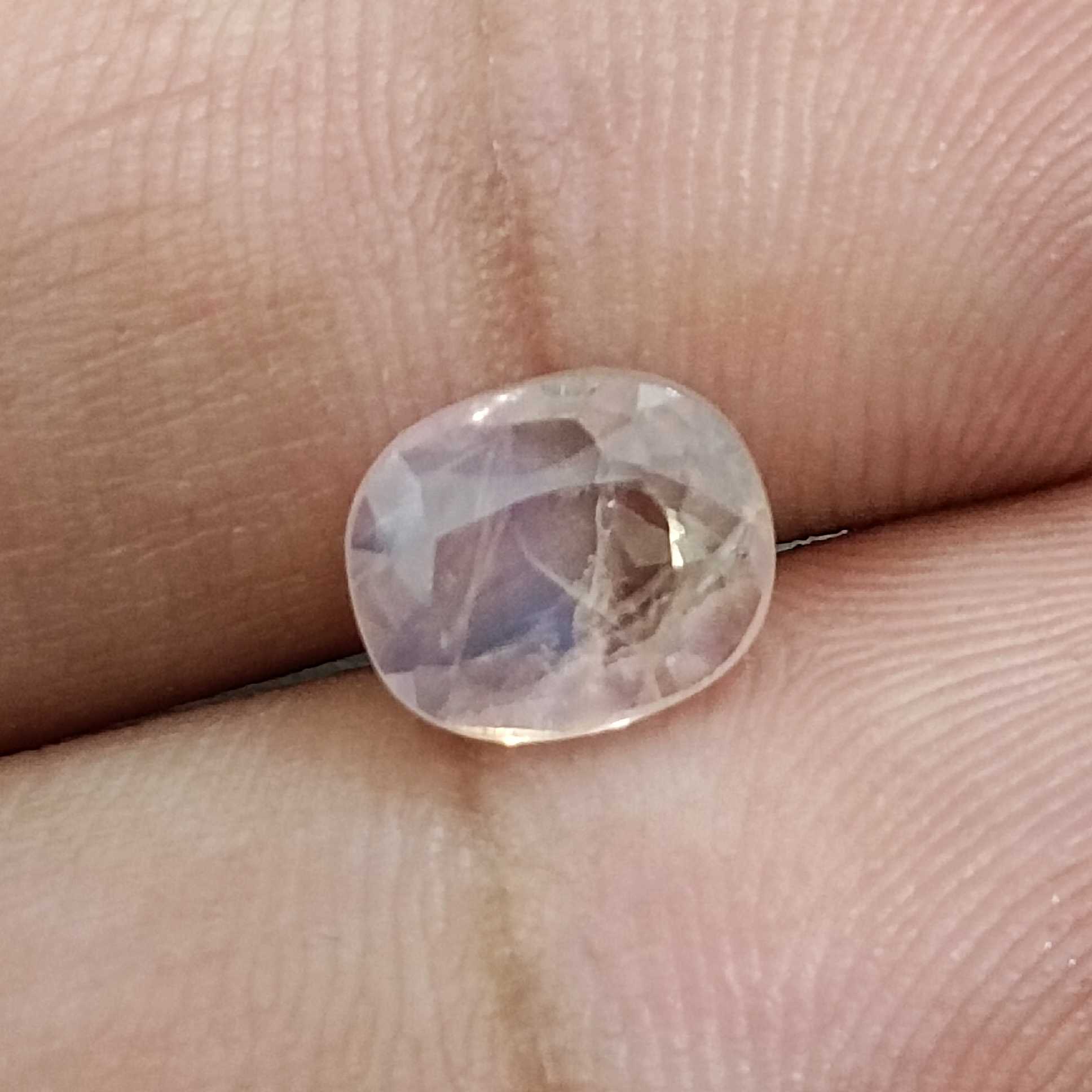 2.13ct GSI certified cushion mixed unheated Ceylon padparadscha sapphire 
